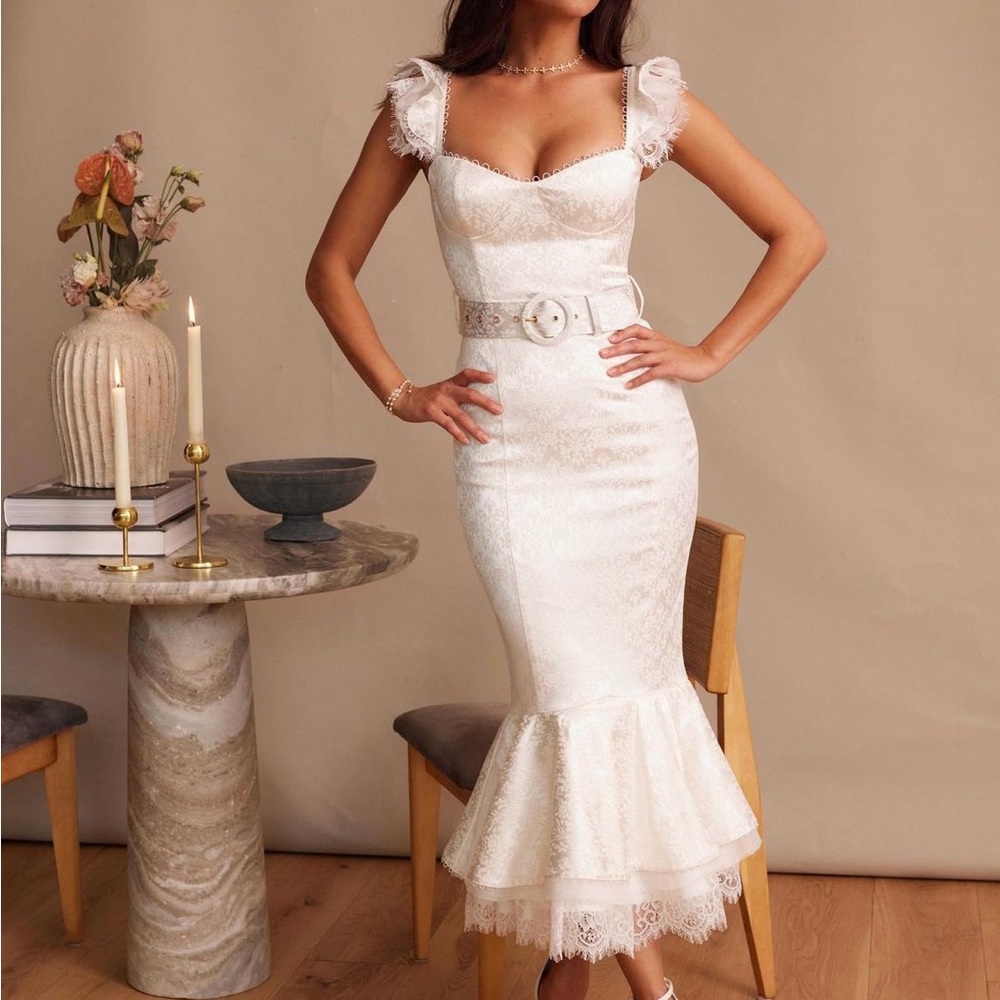 V. Chapman The Rosalie dress white size 12